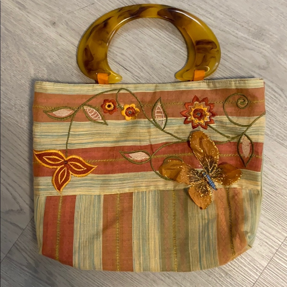 Vintage Fabric Handbag - Picture 2 of 4